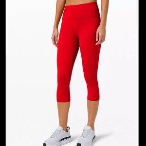 Lululemon Red Leggings